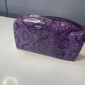 Purple Snake Print Women's Bag